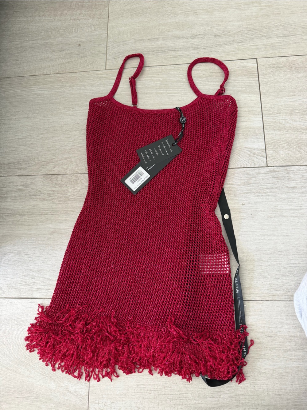 White Fox Keeping Me Awake Knit Mini Dress